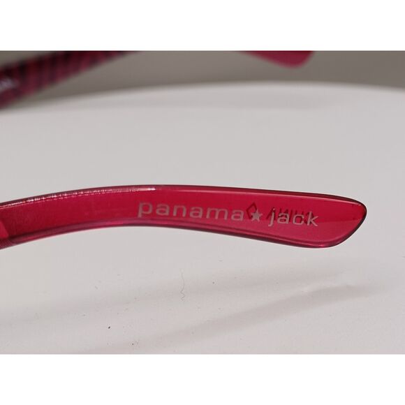 Panama Jack Pink and Black Zebra Print Rhinestone Bling Sunglasses - Picture 10 of 13